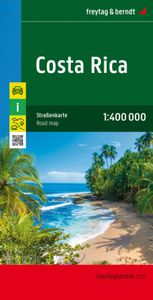 Costa Rica  1 : 400 000. Autokarte door Freytag & Berndt Autokarte Costa Rica