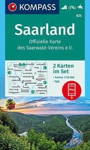 Saarland 1:50 000 Offizielle Karte des Saarwald-Vereins e.V.