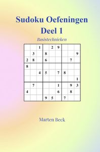 Sudoku Oefeningen Deel 1 door Marten Beck