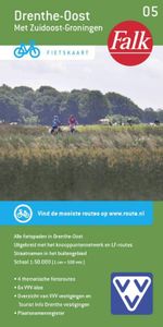 Falkplan fietskaart: Falk VVV fietskaart 05 Drenthe-Oost 2017-2018, 7e druk met Zuidoost-Groningen