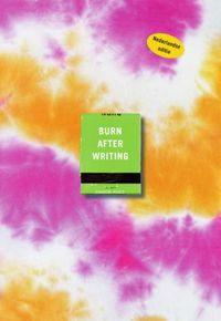 Burn after writing - Tie dye