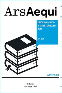 Ars Aequi Wetseditie: Ondernemings- & effectenrecht 2019