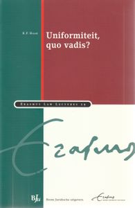 Uniformiteit, quo vadis? Rede 2012