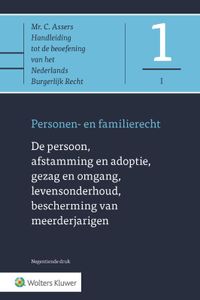Asser 1-I Personen- en familierecht - De persoon, afstamming en adoptie, gezag en omgang, levensonderhoud door prof. mr. W.D. Kolkman, mr. F.R. Salomons, mr. J. de Boer