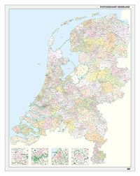 Nederland Postcode kaart