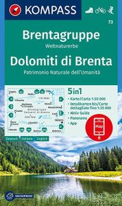 Brentagruppe, Weltnaturerbe, Dolomiti di Brenta 1:50 000