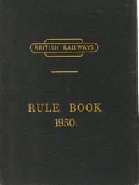 British Railways - Rule Book 1950