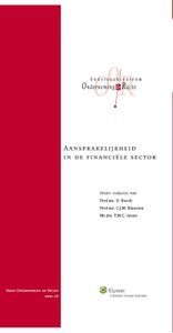 Onderneming en recht: Aansprakelijkheid in de financiële sector