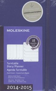 2015 Moleskine Brilliant Violet Pocket Weekly Turntable Note