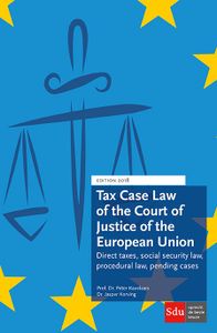 Tax Case Law of the Court of Justice of the European Union 2018