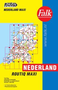 Routiq patent wegenkaarten: Falk autokaart Nederland routiq maxi 2017-2019, 9e druk atlas A4 met ringband