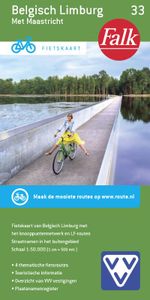 Falkplan fietskaart: Falk VVV fietskaart 33 Belgisch Limburg met Maastricht 2017-2019, 4e druk met fietsknooppunten