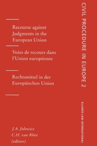Recourse against Judgments in the European Union