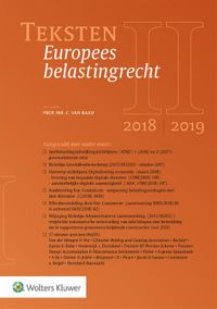 Teksten Europees belastingrecht 2018/2019