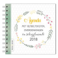 Agenda 2018 met bijbelteksten, overdenkingen en schrijfruimte door Cindy van Ooijen