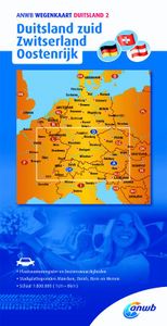 ANWB wegenkaart: Duitsland 2. Duitsland zuid/Zwitserland/Oostenrijk