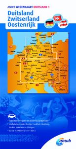 ANWB wegenkaart Duitsland 1 Duitsland/Zwitserland/Oostenrijk