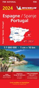 Michelin Wegenkaart 734 Spanje & Portugal 2024