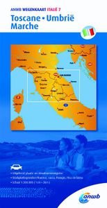 ANWB wegenkaart: Italië 7. Toscane,Umbrië,Marche