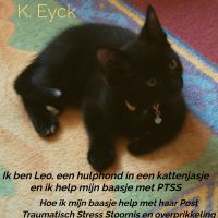 Ik ben Leo, een hulphond in een kattenjasje en ik help mijn baasje met PTSS door K. Eyck