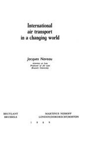 International air transport in a changing world