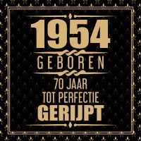 1950 Geboren 70 Jaar Tot Perfectie Gerijpt door Niek Wigman