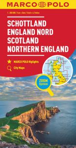 Marco Polo Maps: Marco Polo Wegenkaart Schotland & Noord-Engeland