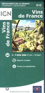 Vins de France (Weinanbaugebiete) 1:1 000 000