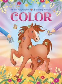 Ik hou van paarden kleurblok / J'aime les chevaux bloc de coloriage