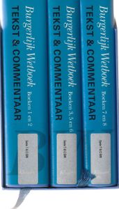 Tekst & Commentaar Burgerlijk wetboek Boeken 1 2 - 3 5 en 6 - 7 en 8 - 2e druk