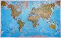 Maps International The World Environmental - Large - Magneetbord