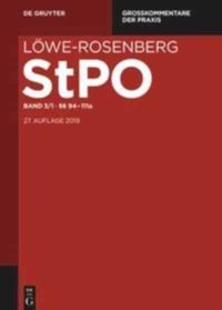 Löwe/Rosenberg StPO und GerichtsverfassungsG Bd. 3