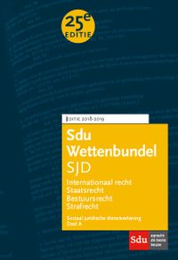Educatieve wettenverzameling: Sdu Wettenbundel Sociaal Juridische Dienstverlening 2018-2019