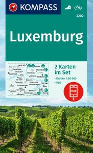 KOMPASS Wanderkarten-Set 2202 Luxemburg (2 Karten) 1:50.000