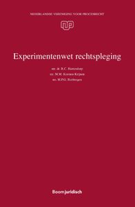 Nederlandse Vereniging voor Procesrecht: Experimentenwet rechtspleging