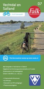 Falkplan fietskaart: Falk VVV fietskaart 07 Vechtdal en Salland 2017-2018, 8e druk met fietsknooppunten