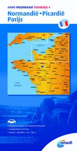 ANWB wegenkaart: Frankrijk 4 Normandie,Picardië,Parijs