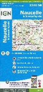 Naucella la Salvetat 1 : 25 000 Carte Topographique Serie Bleue Itineraires de Randonnee