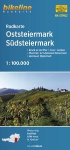 Radkarte Oststeiermark, Südsteiermark 1:100.000