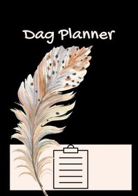 Dagplanner - Werkplanner - A4 - Boho - Veer - Zwart - Ongedateerd. door Kris Degenaar