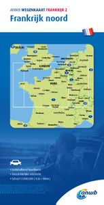 ANWB Wegenkaart Frankrijk 2. Frankrijk Noord