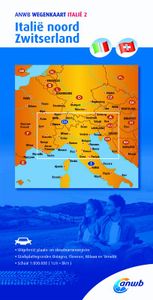 ANWB wegenkaart: Italië Noord Zwitserland