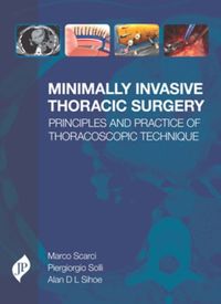 Minimally Invasive Thoracic Surgery