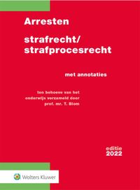 Arresten strafrecht/strafprocesrecht 2022