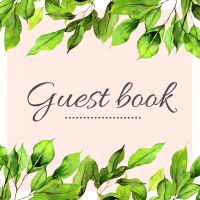 Green Leaves Floral Tropisch Gastenboek voor Huwelijk | Bruiloft | Verjaardag | Babyshower | Babyborrel | Verjaardag | Pensioen | Feest en meer