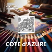 Huescape Kleurboek voor volwassenen - Cote d'Azure door Marco Joshua