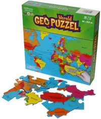 GeoPuzzle Wereld 68 stukken (NL) 610 x 318 mm