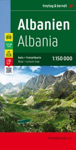 Albanië 2-zijdige toeristische wegenkaart 1:150.000