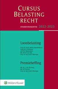 loonbelasting/premieheffing: Cursus Belastingrecht -  2022-2023