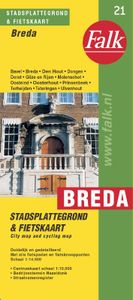 Falk stadsplattegrond & fietskaart Breda e.o. 2017-2019, 34e druk met Oosterhout, Dongen, Rijen, Prinsenbeek
